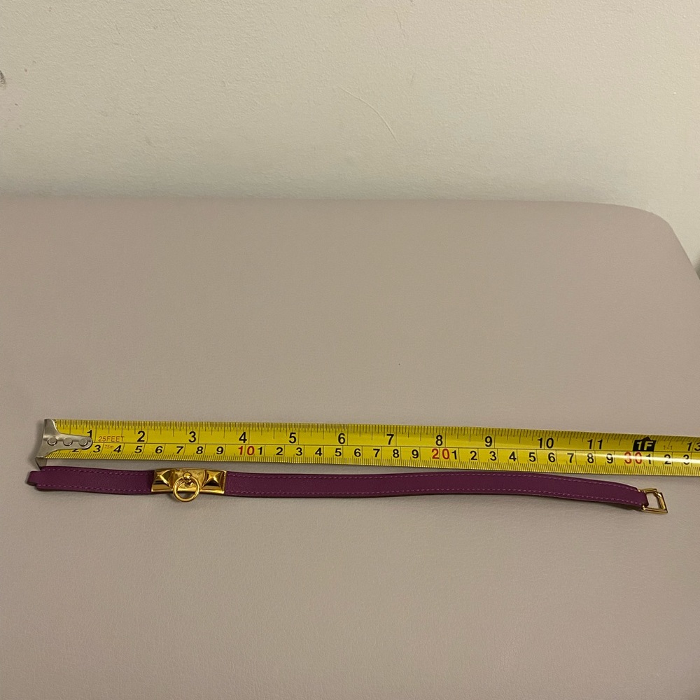 Authentic Hermes Rivale double tour leather bracelet - Picture 7 of 8